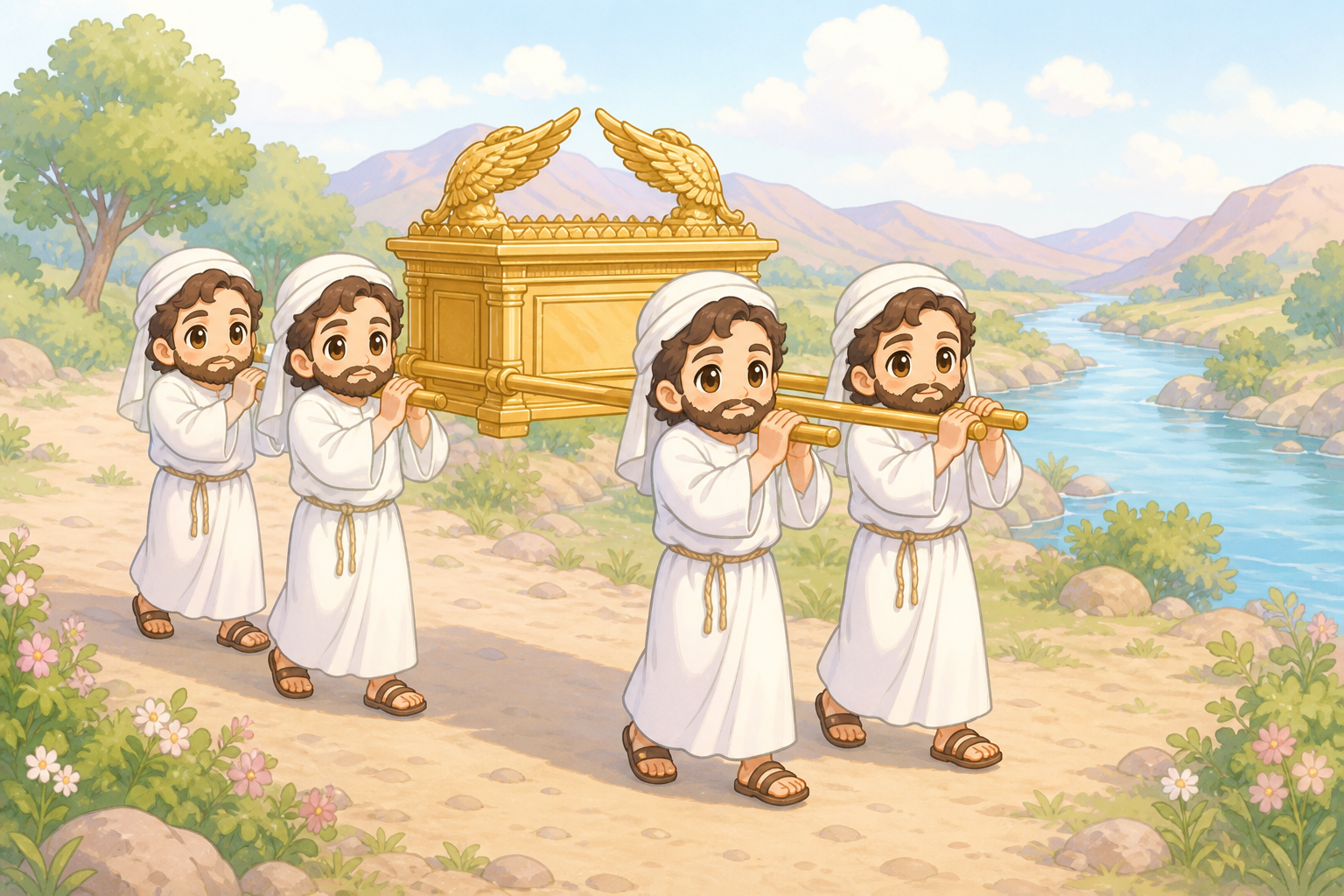 언약궤를 메다