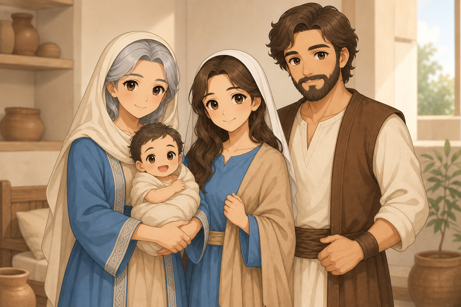 기쁨의 아기와 나오미