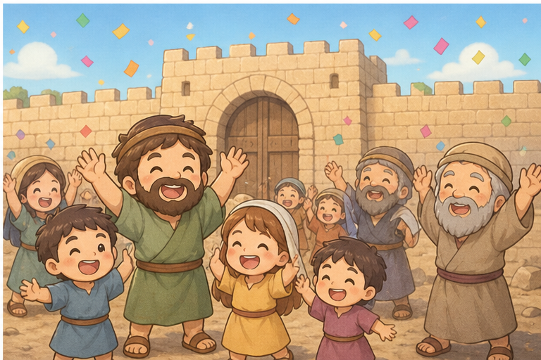 오십이 일 만에 완성된 성벽